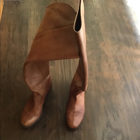 Real Leather Cognac Boots👢 - Picture 3 of 6